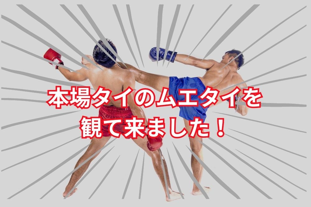 タイの格闘技「ムエタイ」観戦の様子をご紹介します！